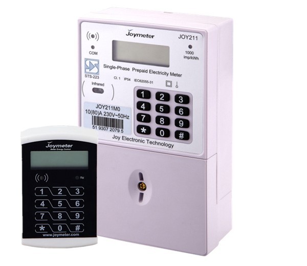 JOY211M2 Split Sts Keypad Sts Prepaid Electricity Meter with User Interface Unit