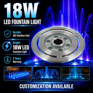 Lumière LED pour piscine et fontaine sèche Plaza Changeable Color Aquarius IP68 étanche RGB - Product Image 1