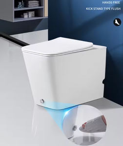 Patè A-370A <span class=keywords><strong>bagno</strong></span> senza serbatoio a forma quadrata wc corto per mini <span class=keywords><strong>bagno</strong></span> salva spazio armadio ad acqua lavabile a impulsi a pavimento wc - Product Image 4