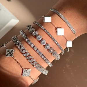 <b>Bracelet</b> Set Fine Jewelry 925 Sterling Silver Trending Kids Bangle Pulseras Luminosas Clover <b>Bracelet</b> Stainless Steel - Product Image 1