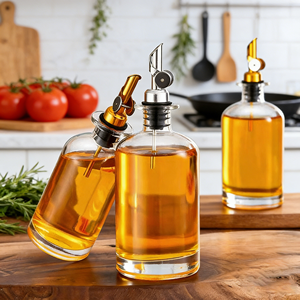 Aceite <span class=keywords><strong>de</strong></span> Oliva y Semilla <span class=keywords><strong>de</strong></span> Uva <span class=keywords><strong>de</strong></span> Alta Calidad en Botellas <span class=keywords><strong>de</strong></span> Vidrio <span class=keywords><strong>de</strong></span> 350 ml (12 oz) con Tapas <span class=keywords><strong>de</strong></span> Acero Inoxidable, en Oferta - Product Image 6