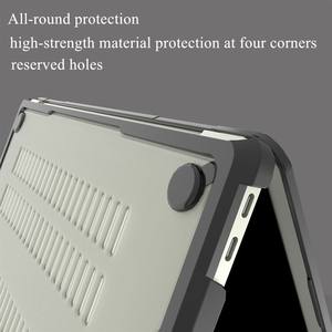 Funda de ordenador portátil TPU + PC a prueba de golpes para MacBook con valla de refrigeración y almohadillas antideslizantes resistente a los arañazos antihuellas dactilares - Product Image 4