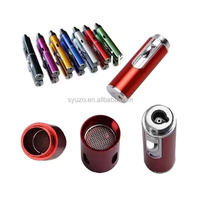 Briquet torche au butane multifonctionnel portable en métal, design élégant et compact, pour aromathérapie