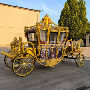 Modern Retro Royal Electric Carriage Tour Cart for Resort Park Outdoor Event Wedding Party and Leisure Tour - Product Image 4