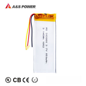 303080 de 3,7 V 850mAh batería de polímero de litio recargable para GPS Bluetooth - Product Image 2