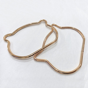 Asa de alambre de hierro con forma de oreja de gato de 4.5 pulgadas y forma de oso de 4 pulgadas, accesorios de moda para bolsos - Product Image 2