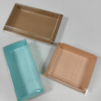 Boîte en papier kraft brun recyclable, enroulable, avec fermeture magnétique, poignée, revêtement UV, durable, écologique, pour l'emballage alimentaire (gâteaux, sushis)
