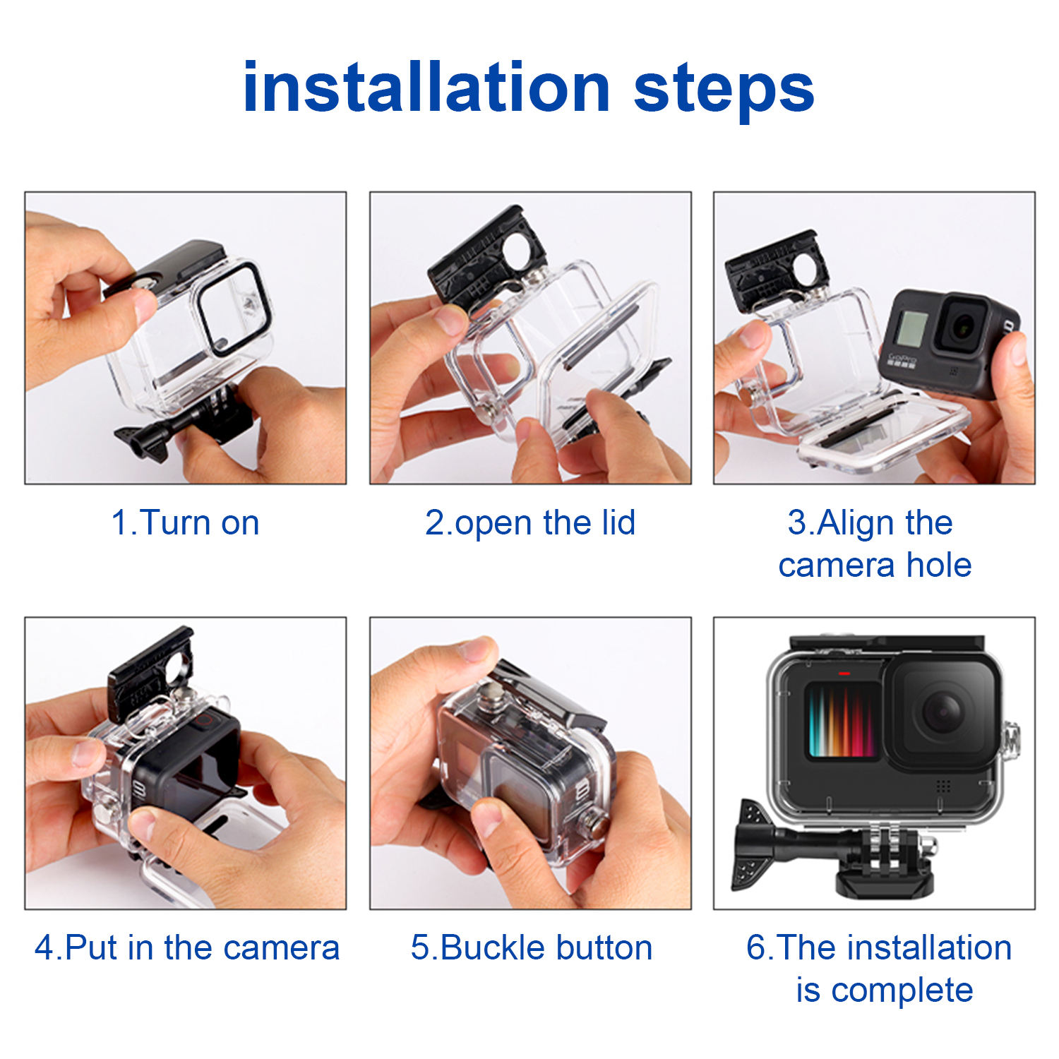 HONGDAK Lens 3-pack Red pink Purple Underwater Diving Lens Filter for Gopro for gopro Hero 5 6 7 Black Filter