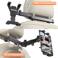 Support d'appui-tête réglable support de tablette de voiture support de téléphone portable pour le divertissement de siège arrière