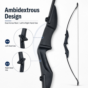 Repose-flèches double en fibre de nylon pour arc classique, pour archers droitiers et gauchers - Product Image 5