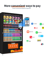Distributeur automatique de snacks en gros avec écran tactile et tri intelligent