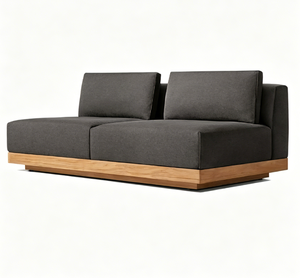Ensemble de canapés <span class=keywords><strong>en</strong></span> <span class=keywords><strong>teck</strong></span> moderne haut de gamme pour l'extérieur, résistant à l'eau et au soleil, modulaire, écologique, pour salon, villa, hôtel, patio, terrasse - Product Image 6