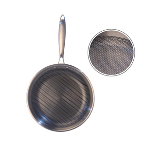 Ba Thép Không Gỉ Tổ Ong Không Dính <span class=keywords><strong>Frying</strong></span> <span class=keywords><strong>Pan</strong></span> 28Cm Với Cast Thép Xử Lý Cho Nhà Bếp - Product Image 4