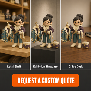 Statuetta Artistica OEM Personalizzata Chic di <span class=keywords><strong>Moda</strong></span>, Designer Sarti <span class=keywords><strong>Donna</strong></span>, Figura in Vinile, Direttamente dalla Fabbrica, con Cappotto Stellato e Metro a Nastro - Product Image 5