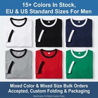 Kaos Pria Retro Washed 240gsm Katun Tebal Vintage Streetwear Boxy Fit Logo Custom S-4XL Polos