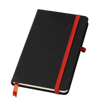 Carnet de notes en cuir PU personnalisé A5 B6 avec sangle élastique, logo imprimé, pour bureau, journal intime, bloc-notes