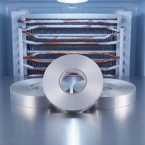 Nastro in Alluminio per Condotti HVAC, Nastro Senza Rivestimento per Piastra Evaporatore Frigorifero e Nastro Isolante Riflettente in Alluminio - Product Image 1