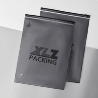 Sacs d'expédition en polyéthylène givré mat en PVC écologique avec fermeture éclair, personnalisables avec logo, pour vêtements et sous-vêtements (vente en gros)