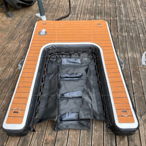Plate-forme de quai gonflable, planche de chiot flottante, mousse EVA antidérapante avec rampe de bateau pour chien de piscine, rampe de chien de lac pour quai d'eau - Product Image 3