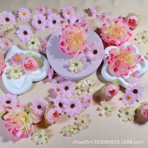 ดอกไม้ประดิษฐ์ชุดกุหลาบสีชมพู 50 ชิ้น คุณภาพสูงเหมือนจริง DIY ฮั่นฝู ของตกแต่งงานแต่งงาน - Product Image 1
