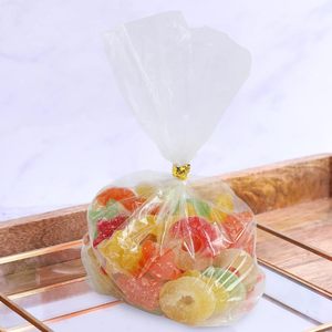 300 <b>Pack</b> 4x9 Inch Plastic Side Gusset <b>Bags</b> Clear Disposable Cookie Pastry Gift <b>Bags</b> For Party Treats - Product Image 5