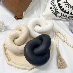 Ferme maison <span class=keywords><strong>Table</strong></span> <span class=keywords><strong>basse</strong></span> décoration accessoires Boho sculpté à la main 2 liens noir <span class=keywords><strong>en</strong></span> <span class=keywords><strong>bois</strong></span> chaîne lien décor <span class=keywords><strong>bois</strong></span> noeud - Product Image 5