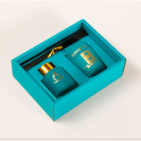 Cadeau saint-valentin 2023 bocaux à bougie bouteilles de parfum boîtes d'emballage pour petites entreprises avec assiettes en papier biodégradables