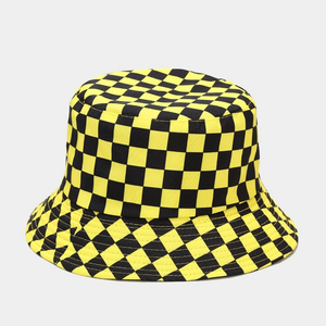 Cappello <span class=keywords><strong>a</strong></span> Secchiello Unisex Stile Coreano Giapponese con Ricamo e Stampa <span class=keywords><strong>a</strong></span> Quadri, Testo Personalizzabile Bianco/Nero/Rosso per Pesca, Feste e Uso Casual - Product Image 2