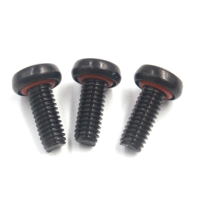 Vis autotaraudeuses à tête cylindrique Torx en acier inoxydable noir A2 304 DIN7985 M2 M2.5 M3 M4 M5 M6 M8