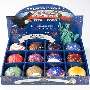 Jouet Squishy Kawaii en forme de Boulette Vapeur, Jouet Anti-Stress à Remontée Lente avec Cuiseur Vapeur en Bambou, Boîte Mystère Couleurs Aléatoires pour Enfants - Product Image 2