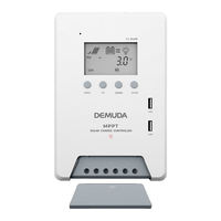 Contrôleur de charge solaire MPPT DEMUDA 12V/48V à adaptation automatique 30A/40A/60A avec USB 5V/2A certifié CE/ROHS/FCC