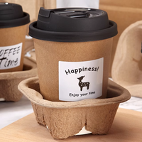 Support personnalisable jetable à paroi simple pour gobelets en papier – Idéal pour thé au lait, café, thé boba et vin – Plusieurs tailles et capacités disponibles