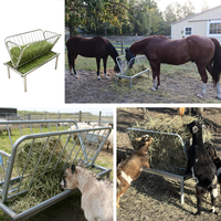 Nouvel abreuvoir pour moutons et chevaux avec bac d'alimentation et auge en acier galvanisé pour poneys, chèvres, veaux - Équipement d'élevage
