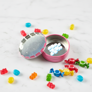 Boîte en fer blanc recyclable Click Clack en stock, mini cendrier pour guitare, emballage métallique pour aliments et chocolat, sucre - Product Image 5