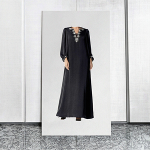 Eid Mubarak <span class=keywords><strong>Djellaba</strong></span> Dubaï Luxe Diamants Abaya Robe Musulmane Femme Turquie Kaftan Ramadan Vêtements Islamiques Femme Robe Marocaine - Product Image 3