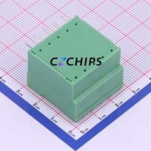 KF2EDGRH-5.08-2*5P Plug-in Terminal Block Bent Lead Through Hole,P=5.08mm <b>Board</b>-to-<b>Board</b> / Socket - Closed 2x5P 5.08mm Green - Product Image 2
