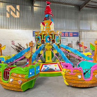 Manèges électriques pour enfants SC-HDC : Nouveaux manèges autoportants en forme d'avion et bateaux pirates pour parcs d'attractions en extérieur