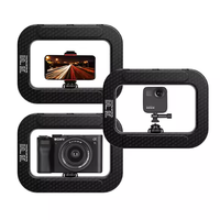 Stabilisateur Portable pour Vidéo avec Lumière d'Appoint RGB, Prise de Vue Verticale, et Anneau Lumineux LED Rechargeable 3600 mAh pour Microphone, TikTok et YouTube