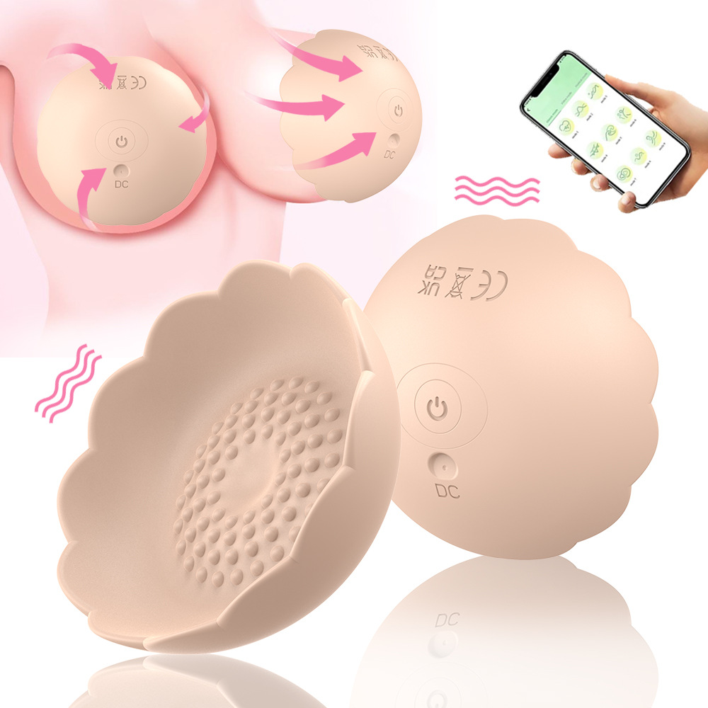 vibrating nipple pasties 2PCS Breast Vibrating Nipple Vibrators Pads Pasties Breast Cups Stimulation  Massager Relaxation