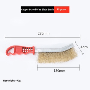 מברשת תיל פלדה תעשייתית עם ידית פלסטיק לטחינה והסרת חלודה, שירות יצרן מקורי זמין, עיצוב עמיד - Product Image 4