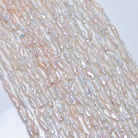 Natural Freshwater Baroque Pearls AAAAA Grade 6x16mm White Gray Colorful Loose Beads Third Party Certified for DIY Jewelry