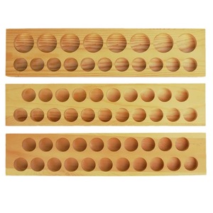Étagère de rangement pour peinture acrylique à trois niveaux, support en bois, organisateur de bureau multifonctionnel, type sur pied, résistant à l'humidité - Product Image 3