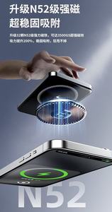 Cargador Portátil Inalámbrico Magnético de Aleación de Aluminio con Indicador LED Tipo-C, Negro y Morado - Product Image 5