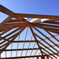 Viga de techo de bambú, material de la estructura de la casa
