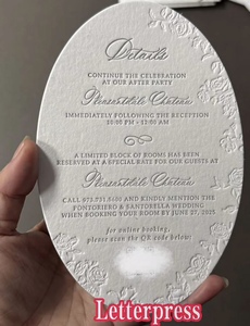 Tarjeta de Invitación de Boda Vanilla Printing Felicity Alexander, Papel Recubierto, Logotipo Personalizado, Estampado en Caliente, Serigrafía, Formal - Product Image 2