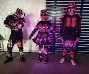 Gran oferta, traje de luces Led luminosas coloridas de baile para adultos de tamaño real, traje Led para Club nocturno para <span class=keywords><strong>mujer</strong></span> - Product Image 3