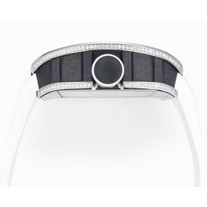 Reloj de pulsera de negocios para hombre, mecánico automático, esqueleto, de moda, tourbillon personalizado con diamantes completos de alta calidad. - Product Image 5