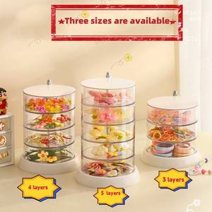 Оптовая продажа, органайзер для волос, 3/4/5 слоя, коробка для хранения ювелирных изделий, высококачественная прозрачная коробка для хранения для детей - Product Image 4