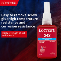 LOCTCET 242 Colle liquide de blocage époxy à résistance moyenne pour les gros boulons Agent de blocage du filetage des vis