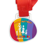 Médailles de réussite d'école de médaille de PVC personnalisées lanières médailles de dynamophilie de médaillon de sport